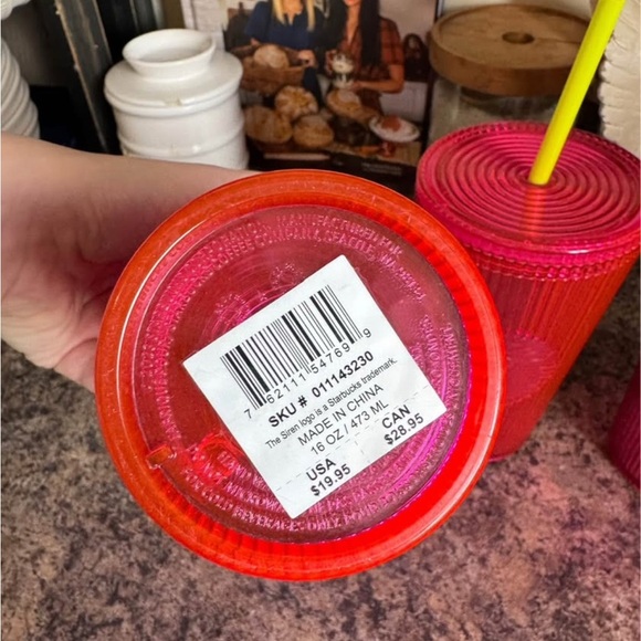 Starbucks Iridescent Magenta Bling Cold Cups - Picture 3 of 4